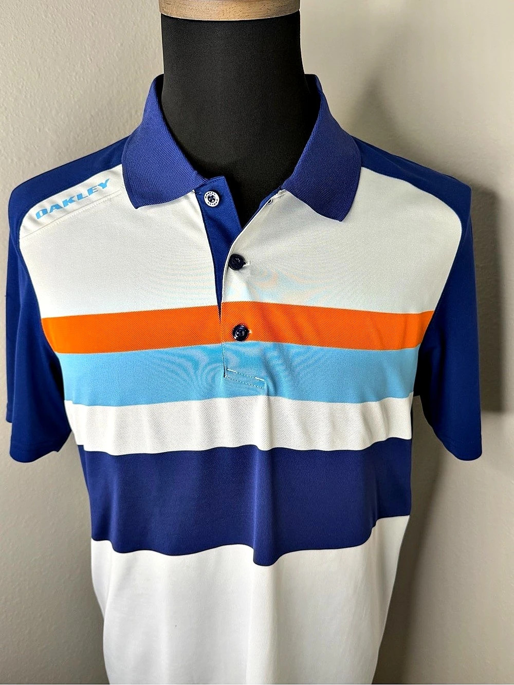 Oakley Gravity Pro Polo Men's Color Block Size Medium